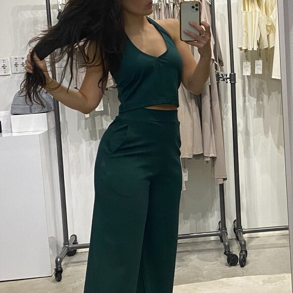 NWT Paridaez Starling Crop Top 2-in-1 in Emerald – Minimalist Magic - Picture 3 of 3
